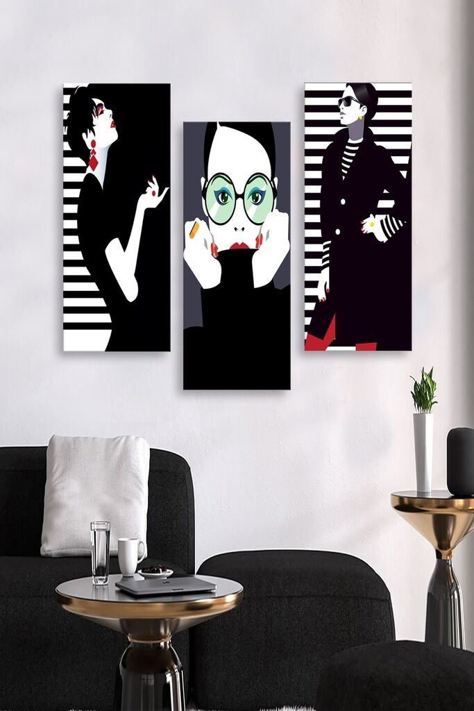 Wallity Сет Слики MDF2561511, 3 Дела