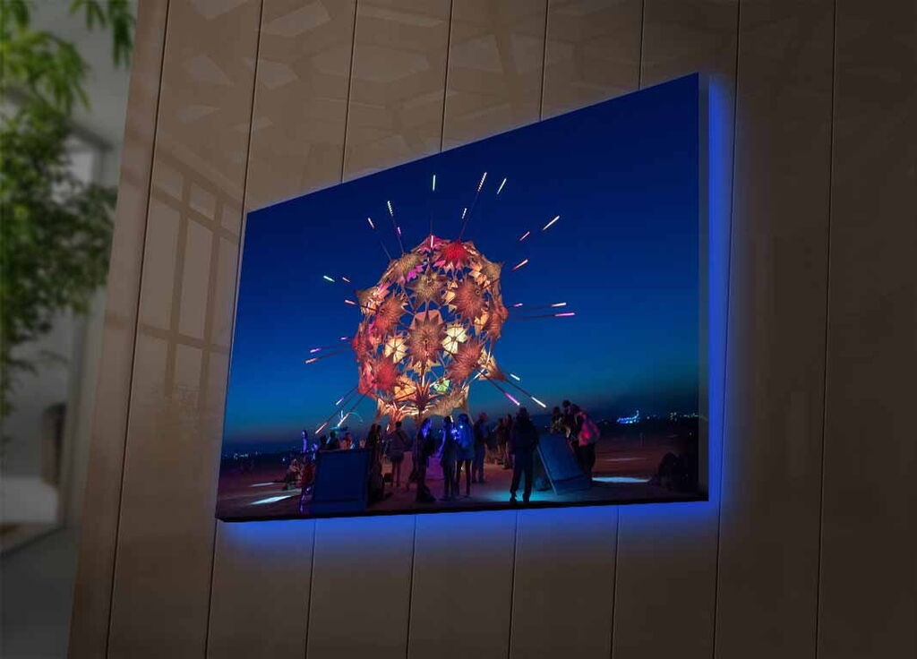 Wallity Слика со LED Осветлување Astronaut, - Prečnik: 55 cm