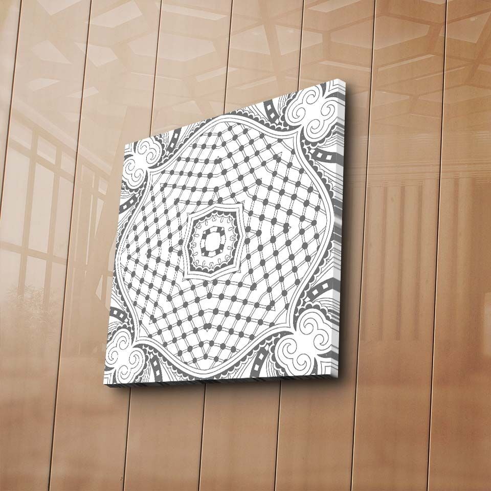 Wallity Слика со LED Осветлување Glassy Lips, 66x99 cm