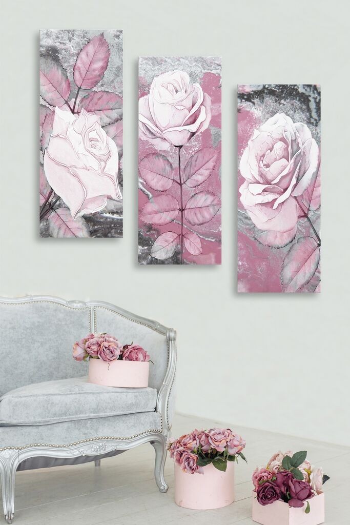 Wallity Сет Слики MDF256263715, 3 Дела