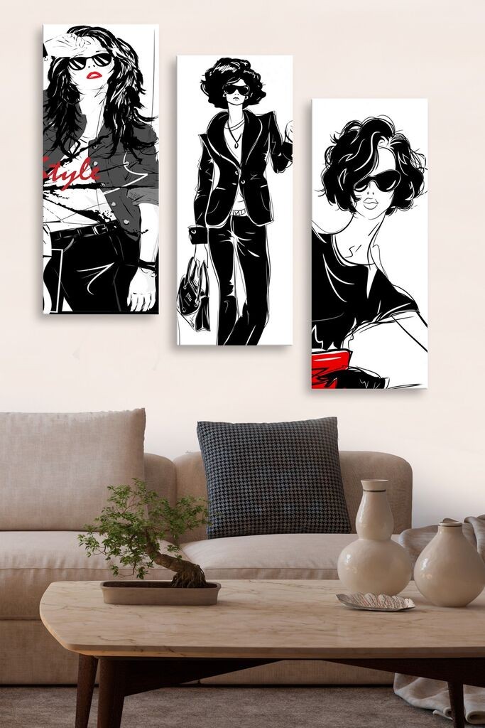 Wallity Сет Слики MDF258856679, 3 Дела