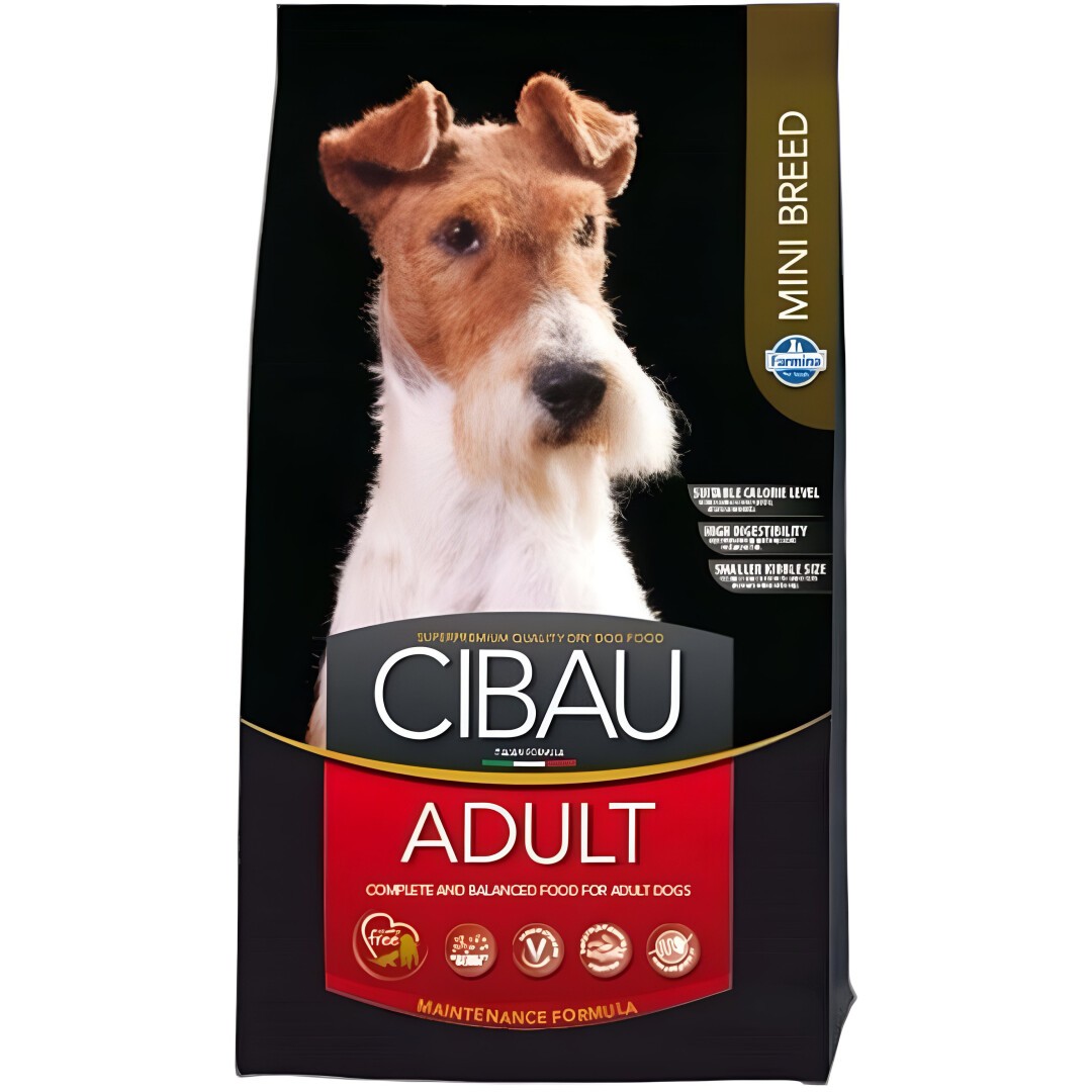 FARMINA CIBAU Adult Mini Сува храна за Возрасни кучиња со Пилешко,Ориз и Риба [Вреќа 7кг]