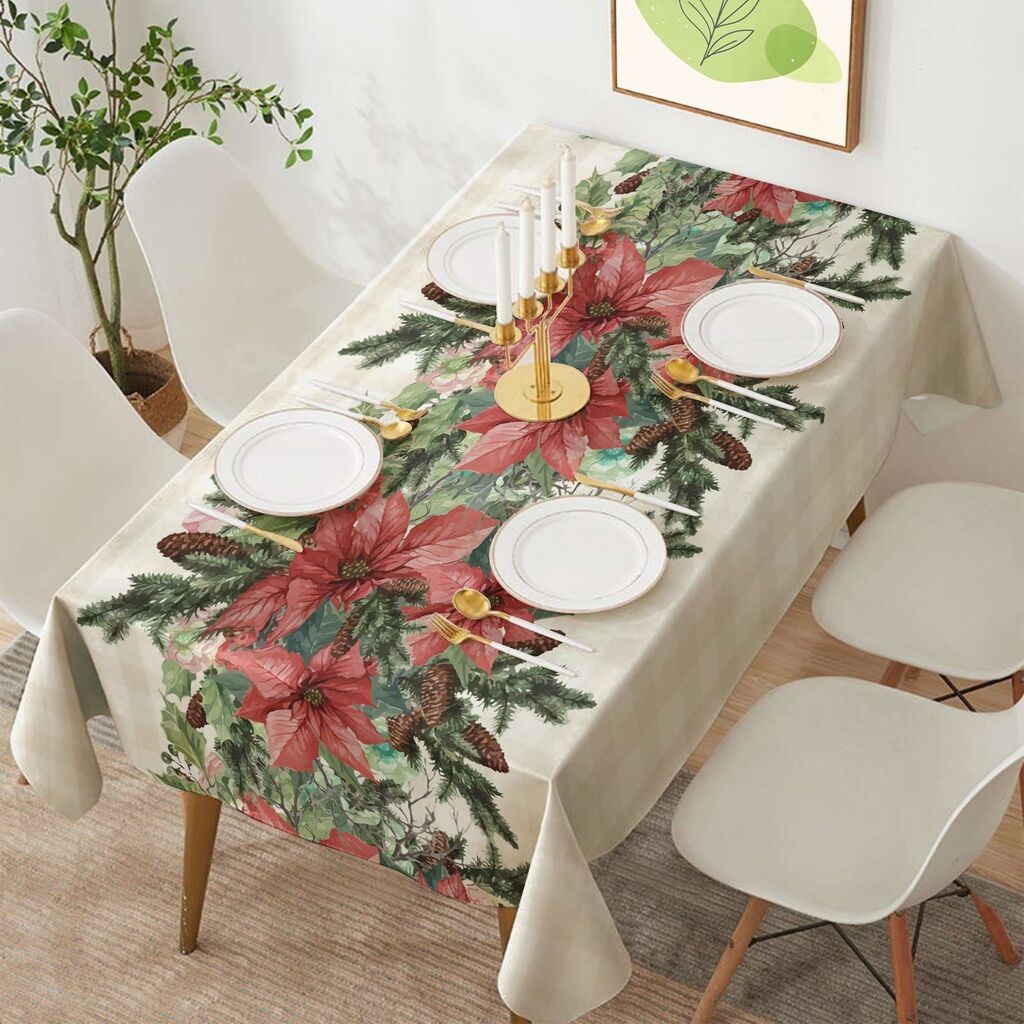 Чаршаф за маса Хермија Hm-Tblnwy26-9, 140 x 140 см, шарен