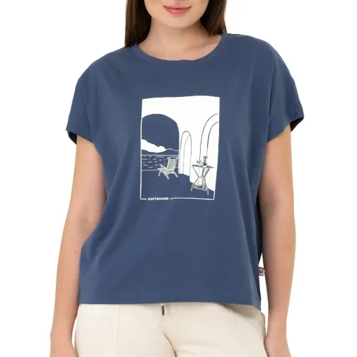 Женска маица „Дедо Мраз" за исток, зелена