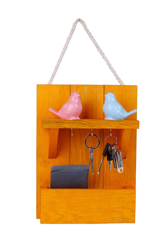 Полица за клучеви Aberto Design 214, 31x24x8 см, кафеава