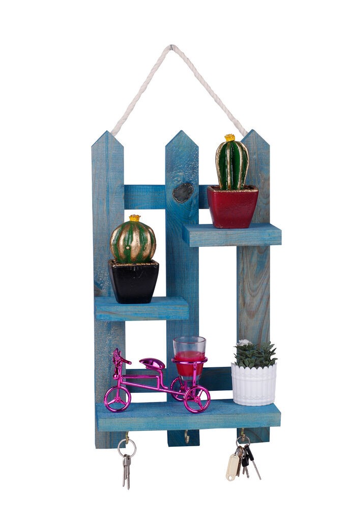 Полица за клучеви Aberto Design 213, 40x23x9 см, кафеава