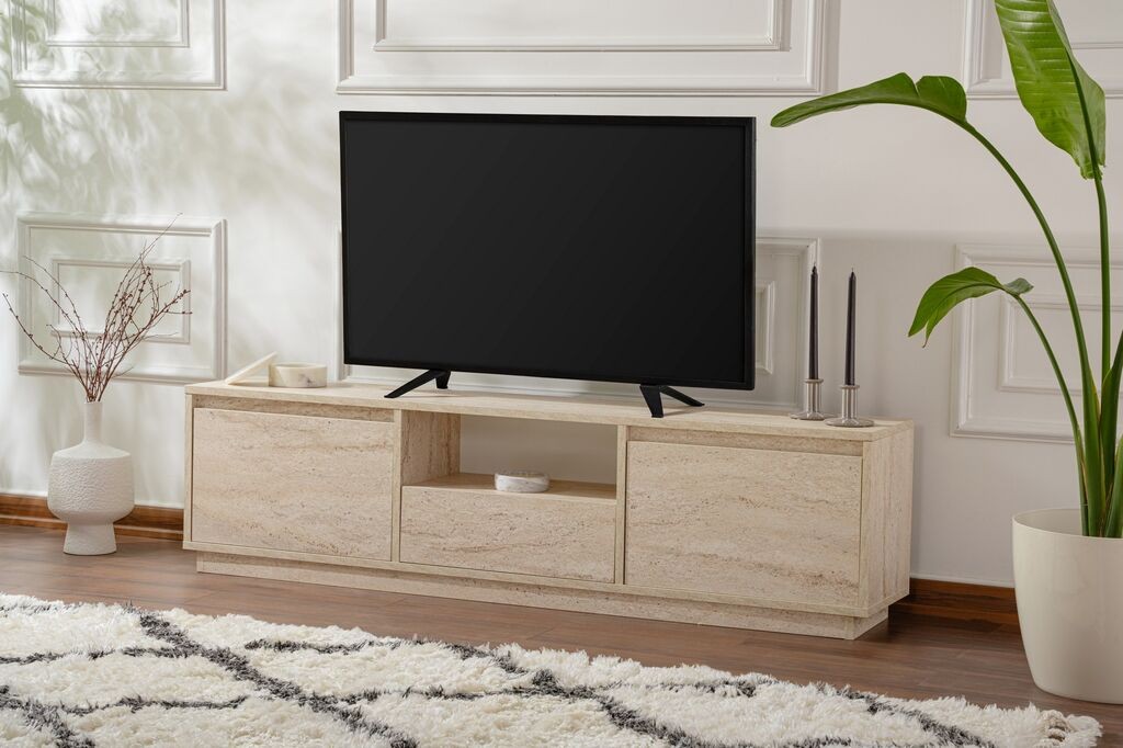 Комода Hanah Home TV Vanguard, 160x42x29,5 см, беж