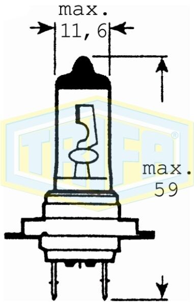 Trifa Сијалица H7 CDL 12V/55W PX26d за дневни светла 241607