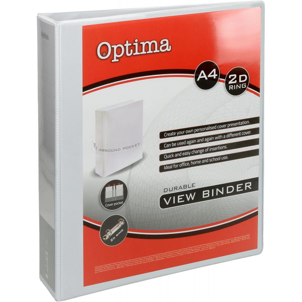 Optima Папка со 2 прстени 50мм а4 24516