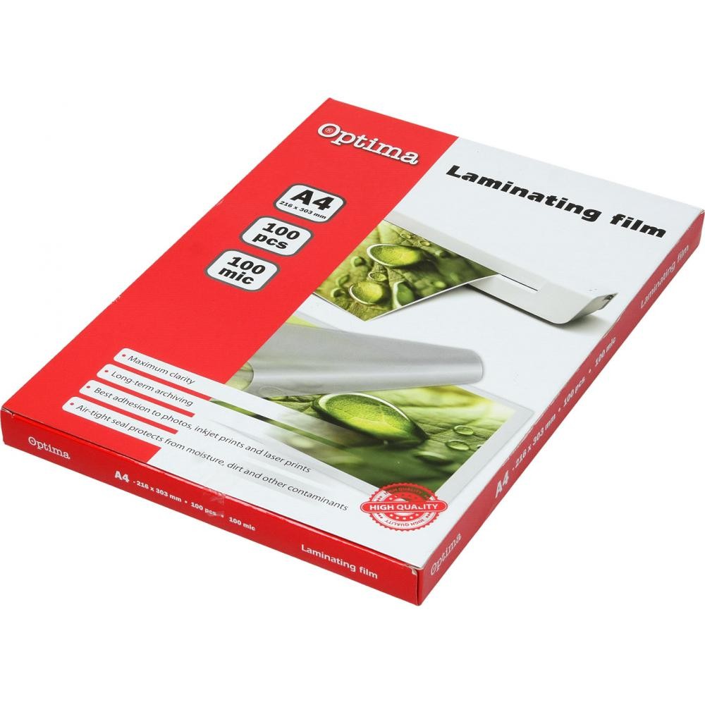 Optima Фолија за пласт. а4 100мик /100 20271