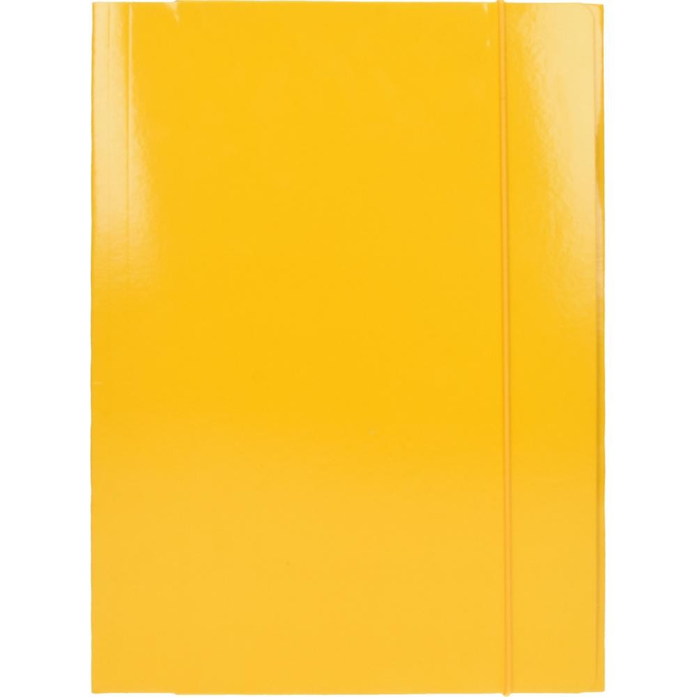 Optima Папка со ластик жолта 600г 60674