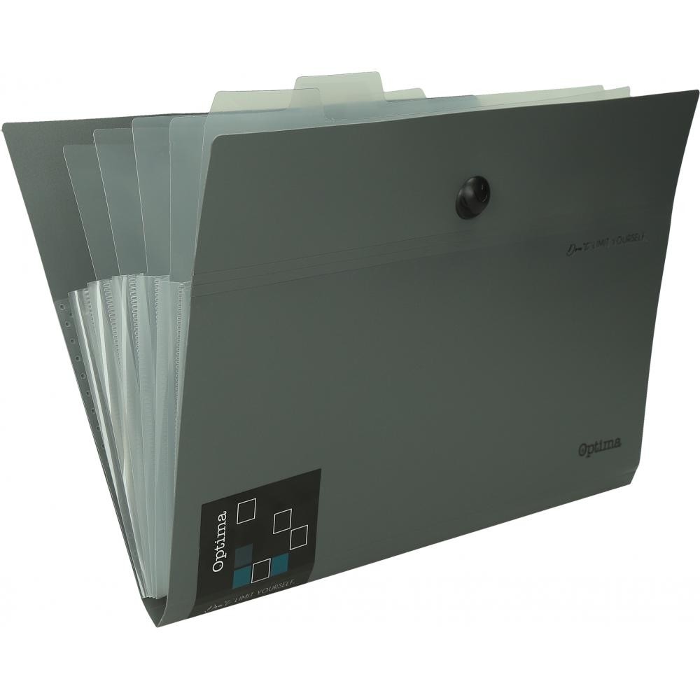 Optima Папка со прег. а4 сива 120393