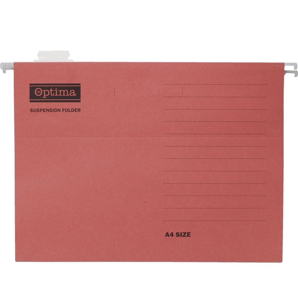 Optima Папка висечка црвена 22461