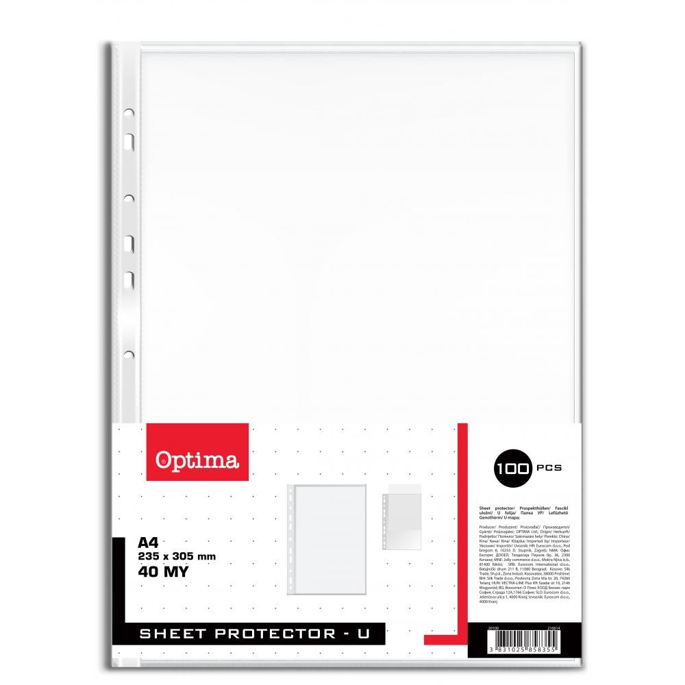 Optima Папка ур/100 40мик.ен-303а 20100