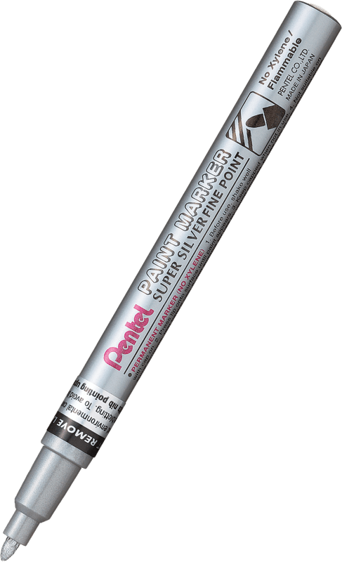 Pentel Маркер паинт мсп10 сребрен 1/12