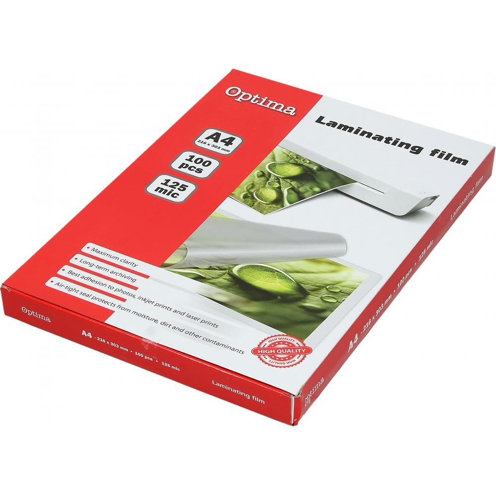 Optima Фолија за пласт. а4 125мик /100 20261