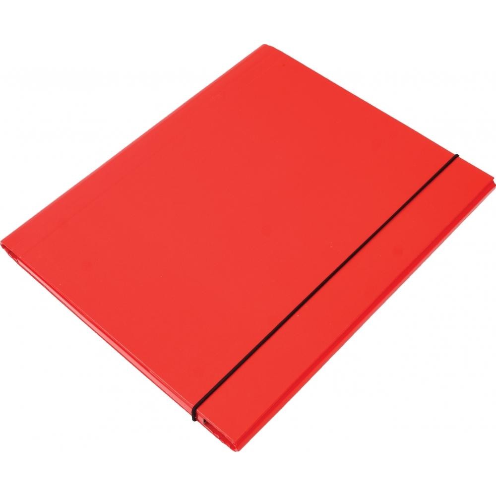 Optima Папка со ластик 1см црвена 24531