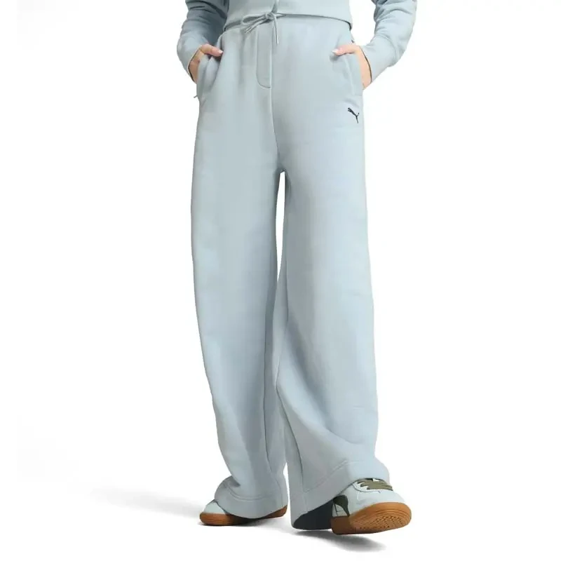 Женски премиум опуштени панталони Puma, светло сини