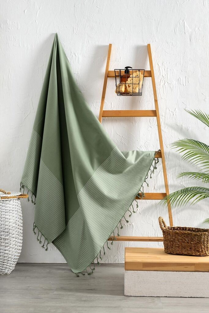 Пешкир за плажа L'essentiel Maison Selge, 100x200 cm, зелен