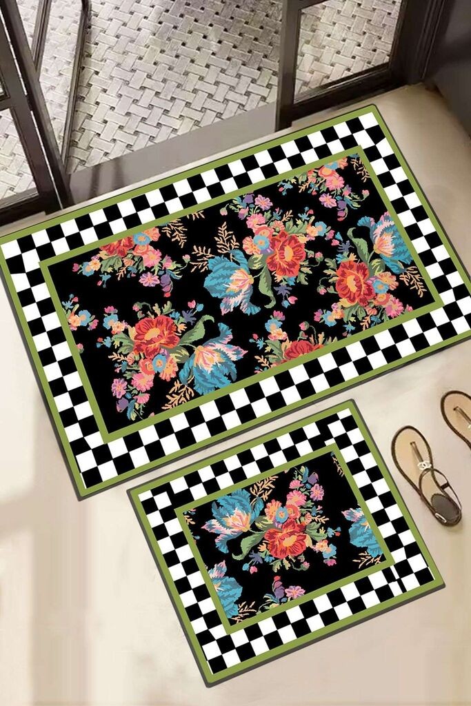 Комплет килим за бања L'essentiel Maison Seomra, 2 парчиња, Шарена