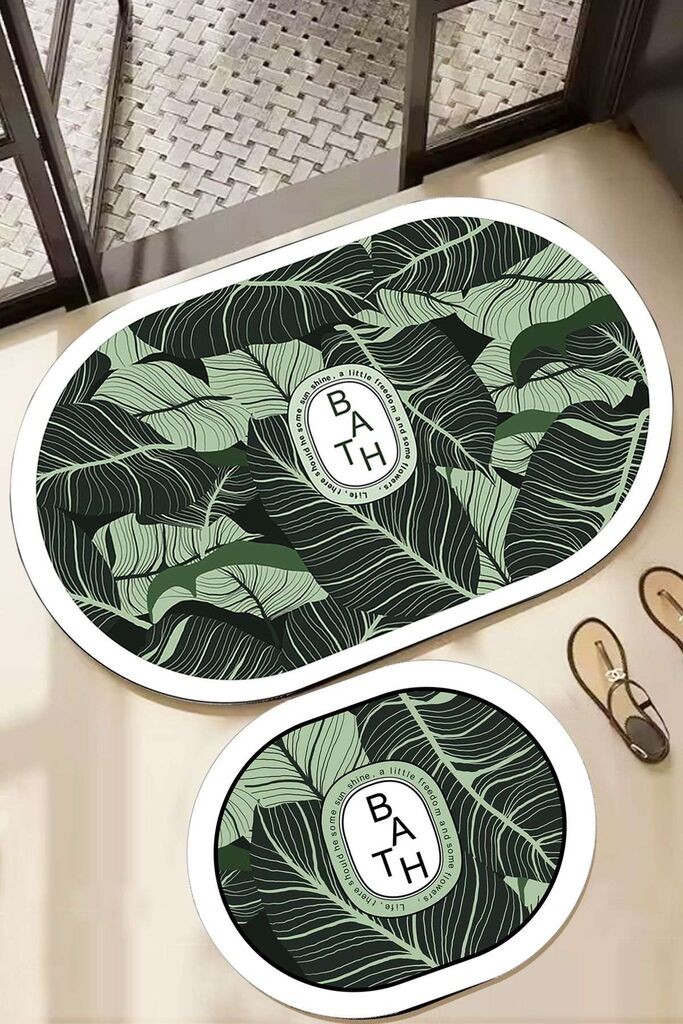 Комплет патосници за бања L'essentiel Maison Aleas, 2 парчиња, Шарена