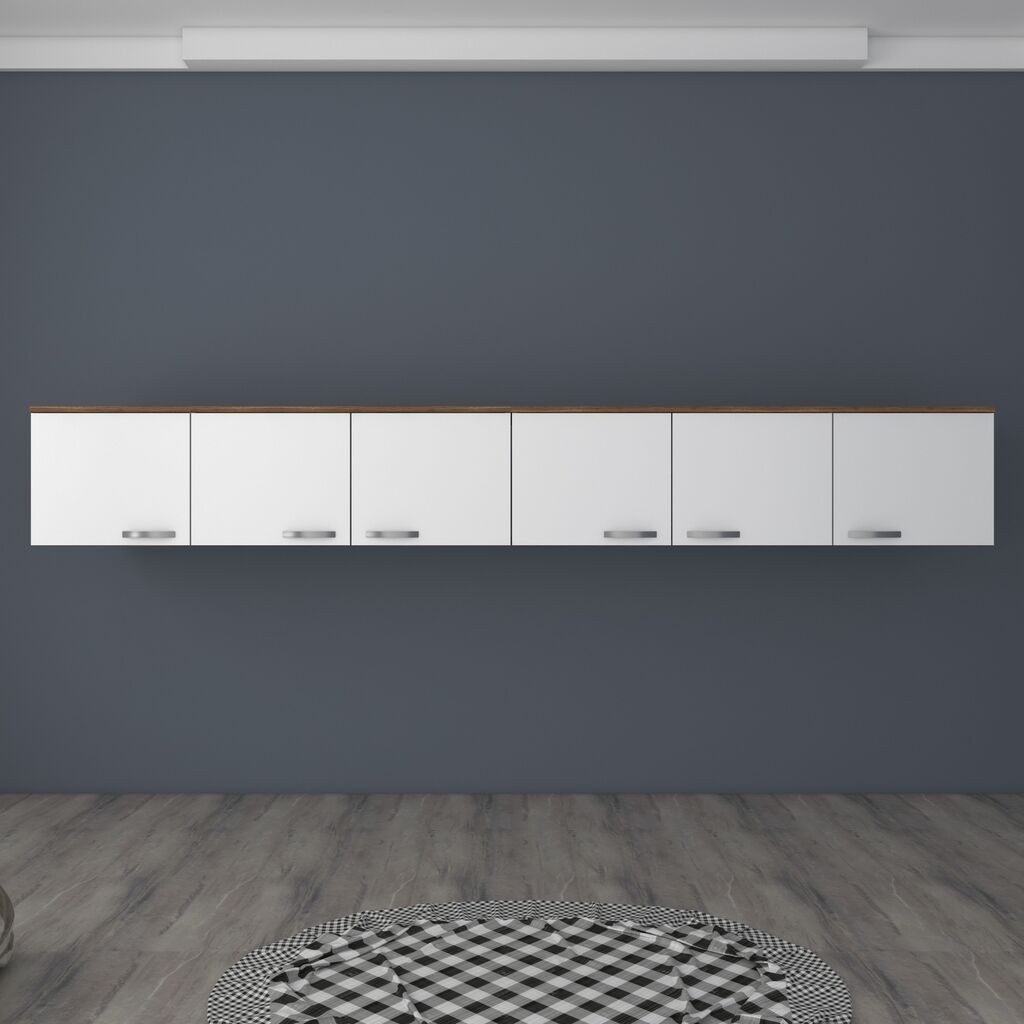 Кујнски елемент Hanah Home BA132-3906, 243x45x48,3 см, бел