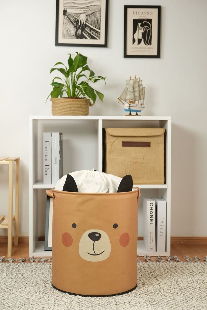 Кошница за складирање Aberto Design YLC.S.B.002, 37x40x37 см, кафеава