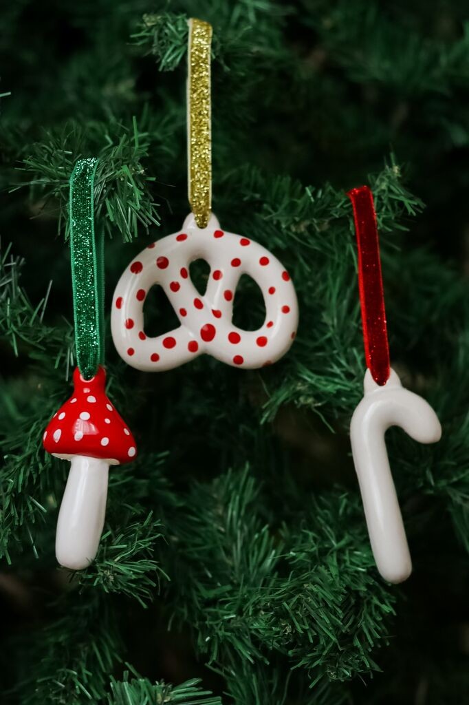 Комплет божиќни украси Aberto Design BSY528, 3 парчиња, шарени