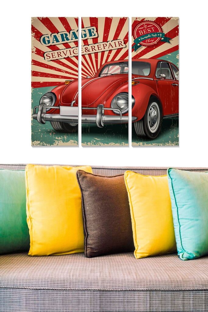 Wallity Сет Слики MDF7819262, 3 Дела