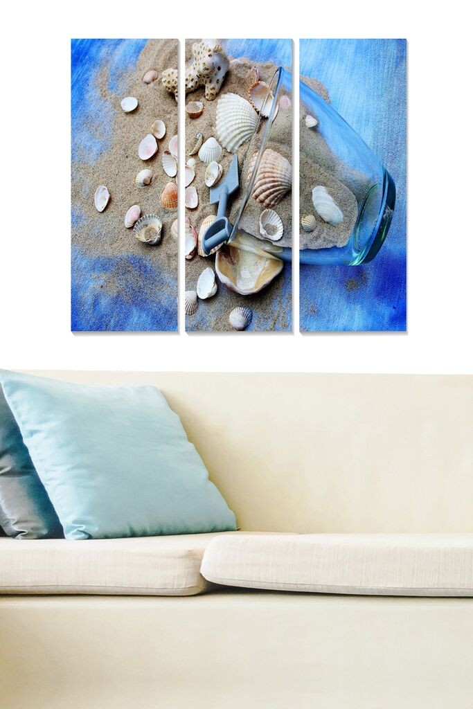 Wallity Слика со LED Осветлување Vaporwave Statue, 44x66 cm