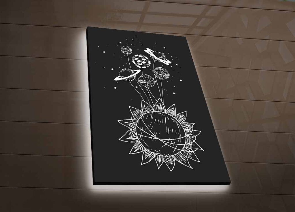 Wallity Слика со LED Осветлување NASA-044, 45x70 cm