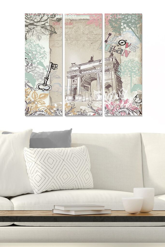 Wallity Сет Слики MDF7612975, 3 Дела