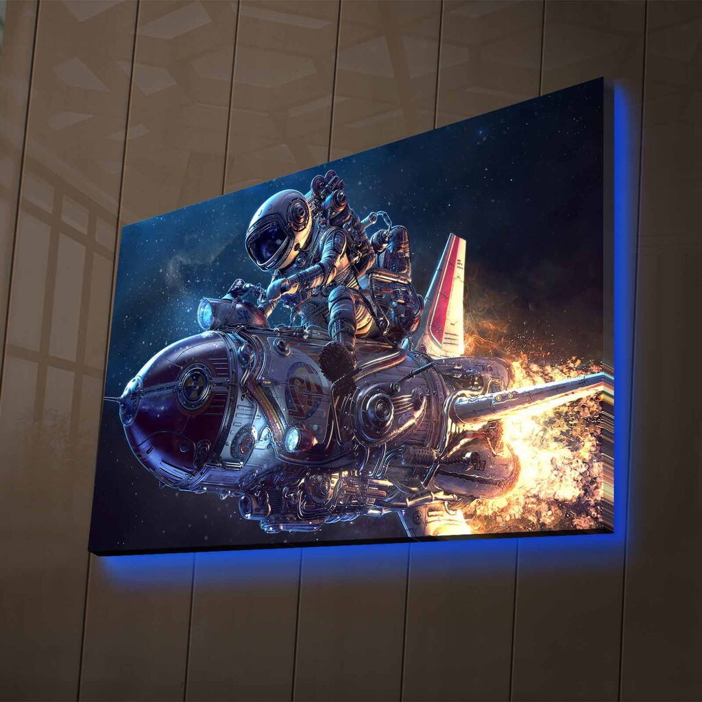 Wallity Слика со LED Осветлување NASA-008, 45x70 cm