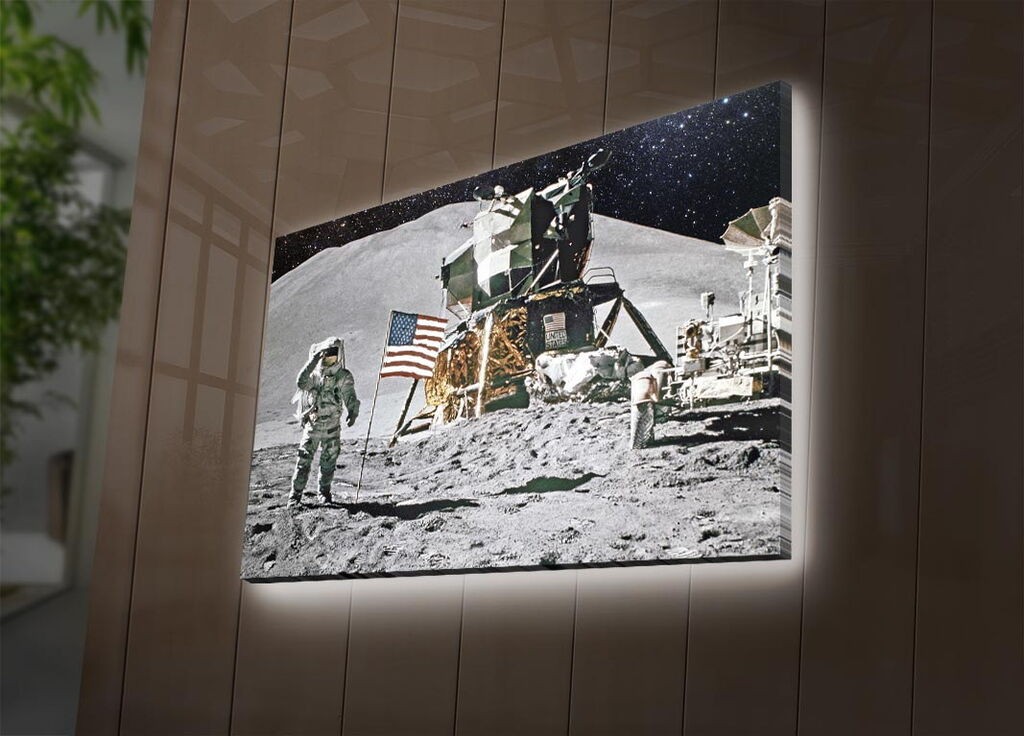 Wallity Слика со LED Осветлување NASA-002, 45x70 cm