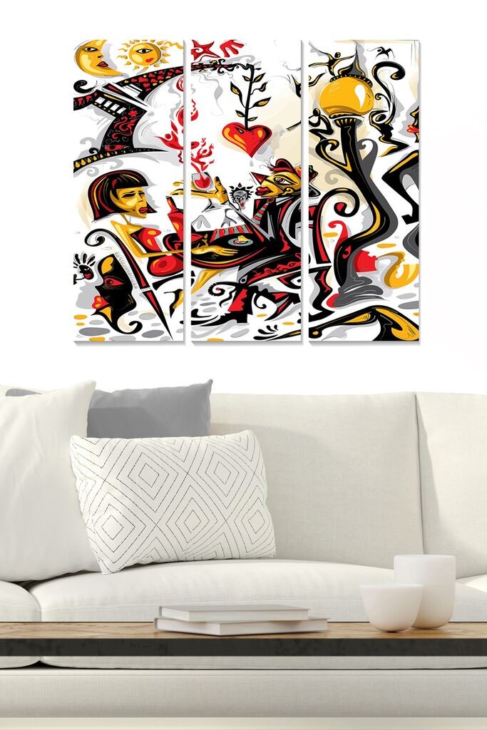 Wallity Сет Слики MDF85103236, 3 Дела