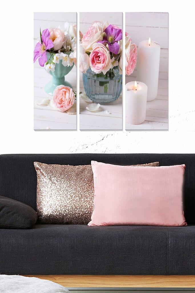 Wallity Слика со LED Осветлување Windows Statue, 66x99 cm