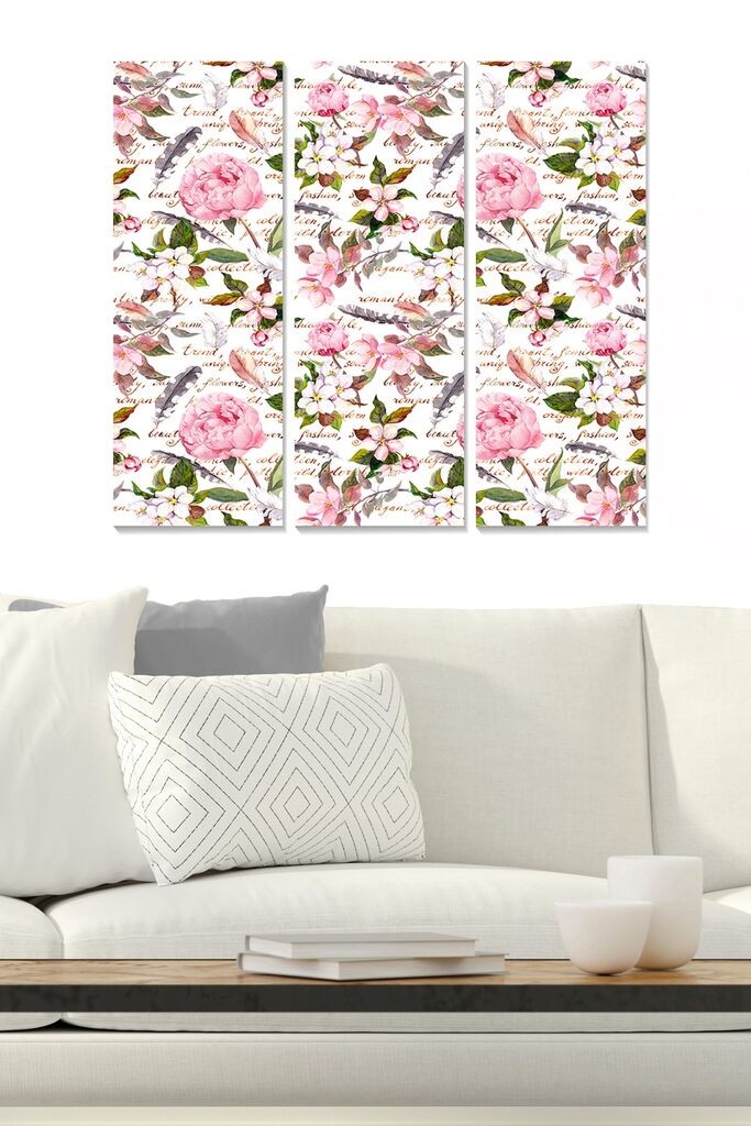 Wallity Сет Врамени MDF Слика Myk3003-2, 3 Дела