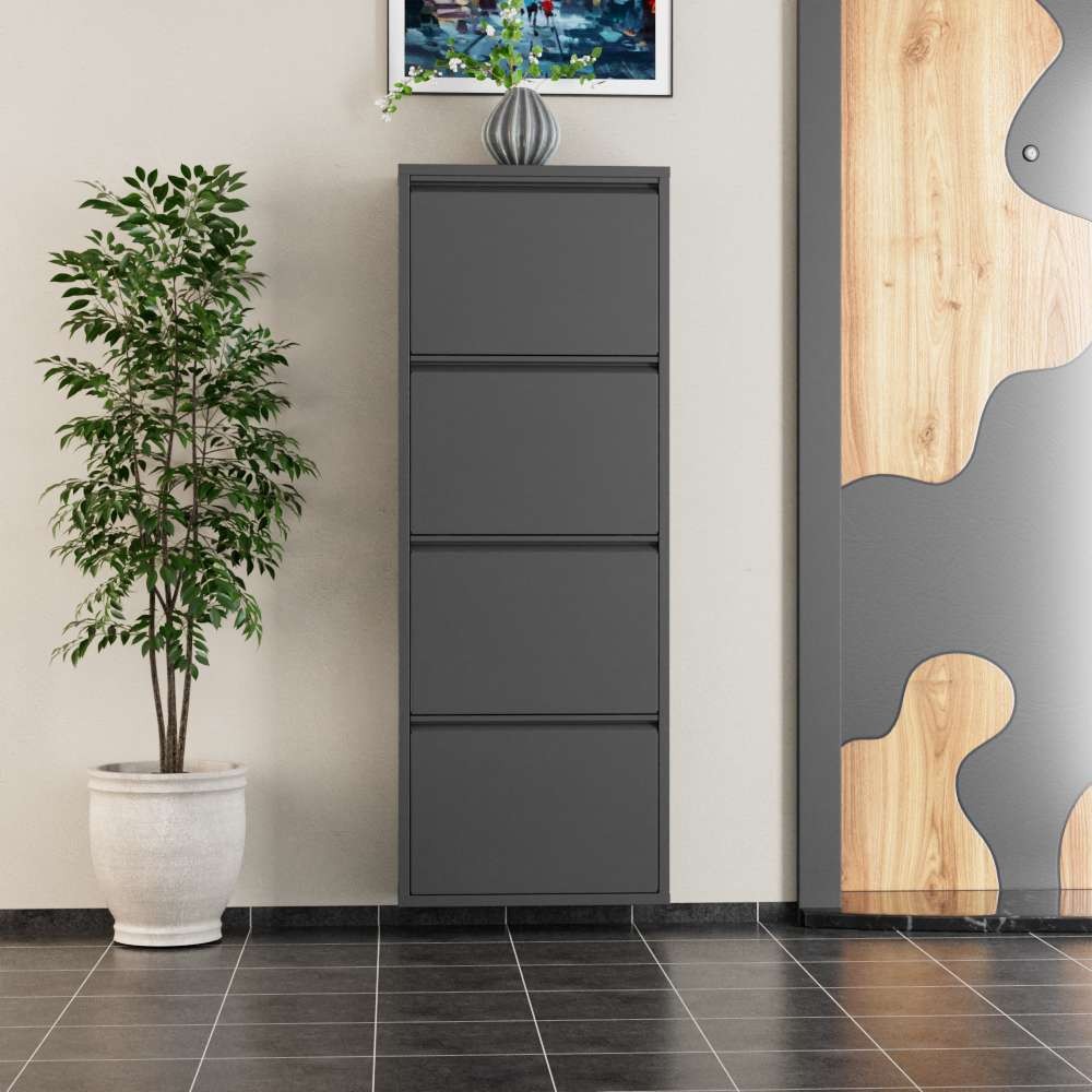 Полица за чевли Hanah Home, 50x136x15 см, Антрацит