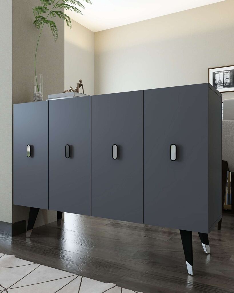 Hanah Home Console 8168KM-32, 120x80x29,6 см, Антрацит