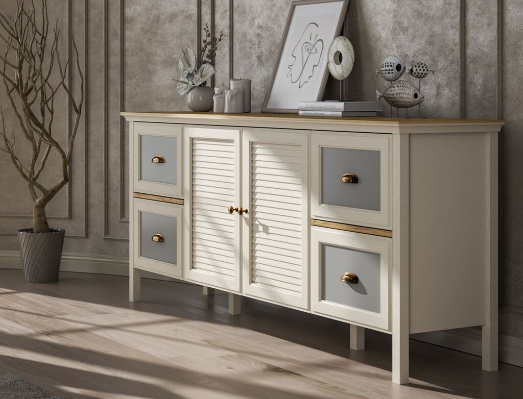 Hanah Home Console FRN-21010, 184,8x82x44 см, Крем боја