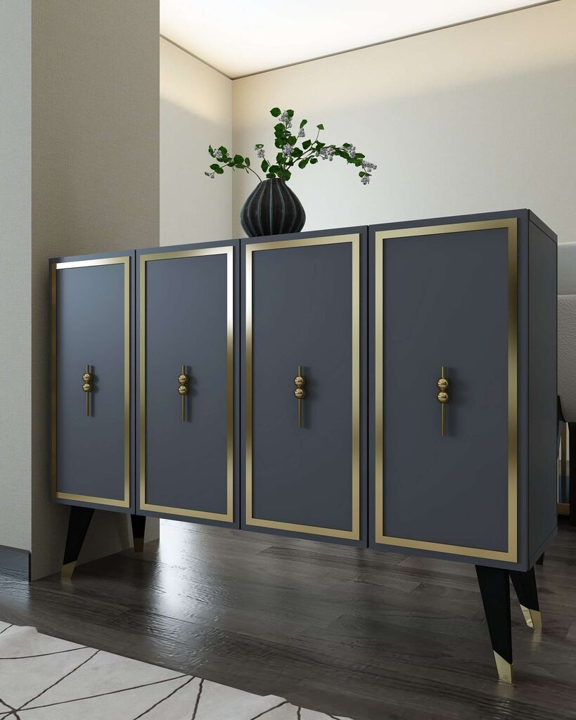 Hanah Home Console 8172KM-32, 120x80x29,6 см, Антрацит