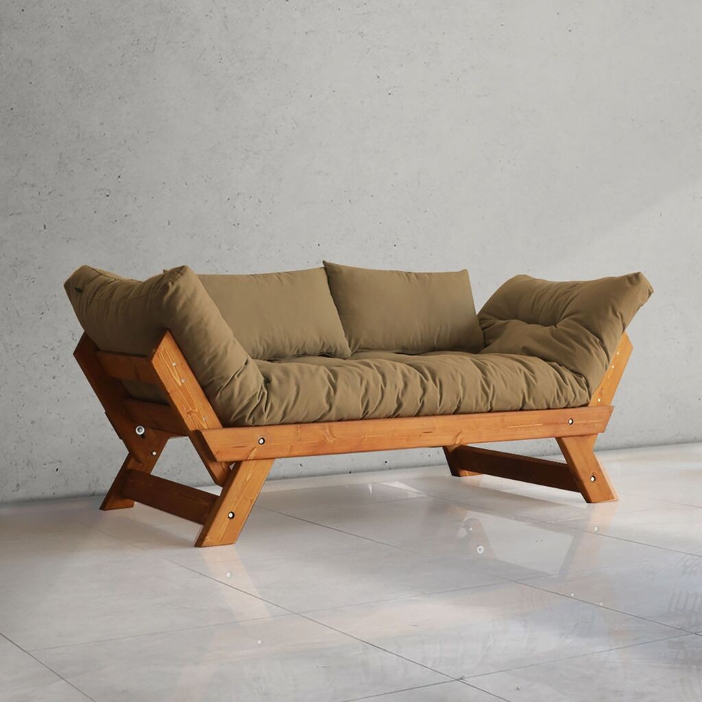 Двосед Hanah Home Garden, од тиково дрво и камила