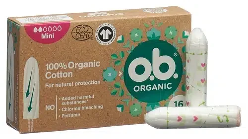 O.B. Тампони Mini Organic, 16 парчиња