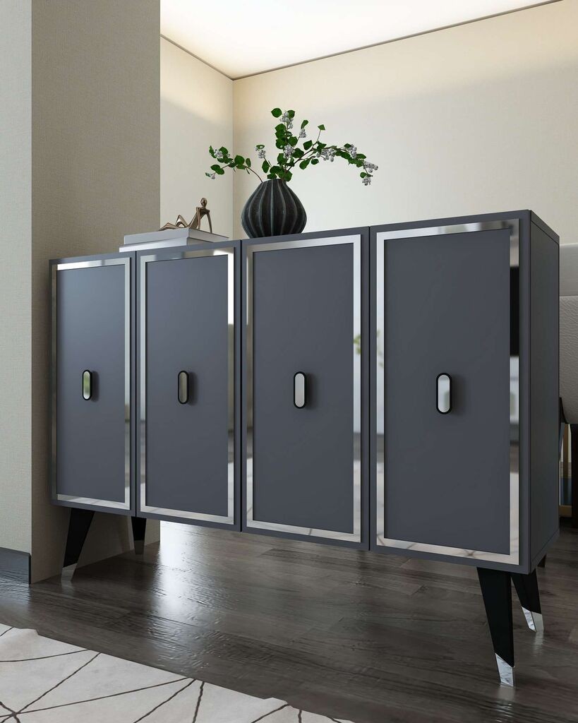 Hanah Home Console 8173KM-32, 120x80x29,6 см, Антрацит