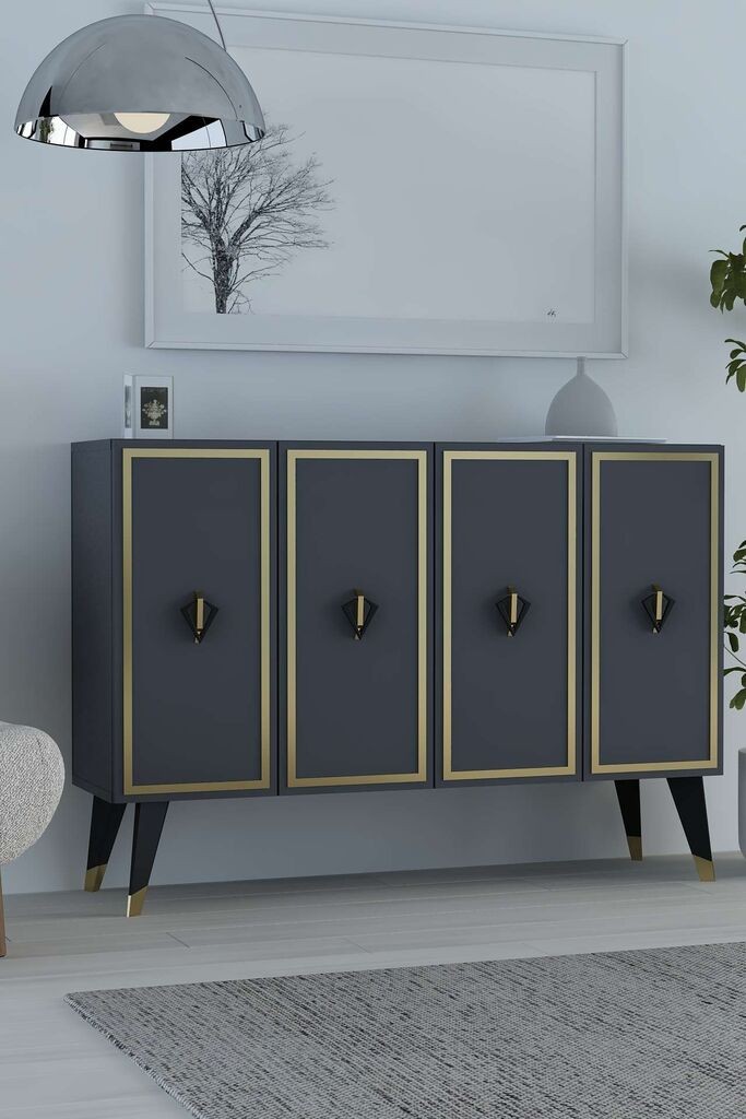 Hanah Home Console 8176KM-32, 120x80x29,6 см, Антрацит