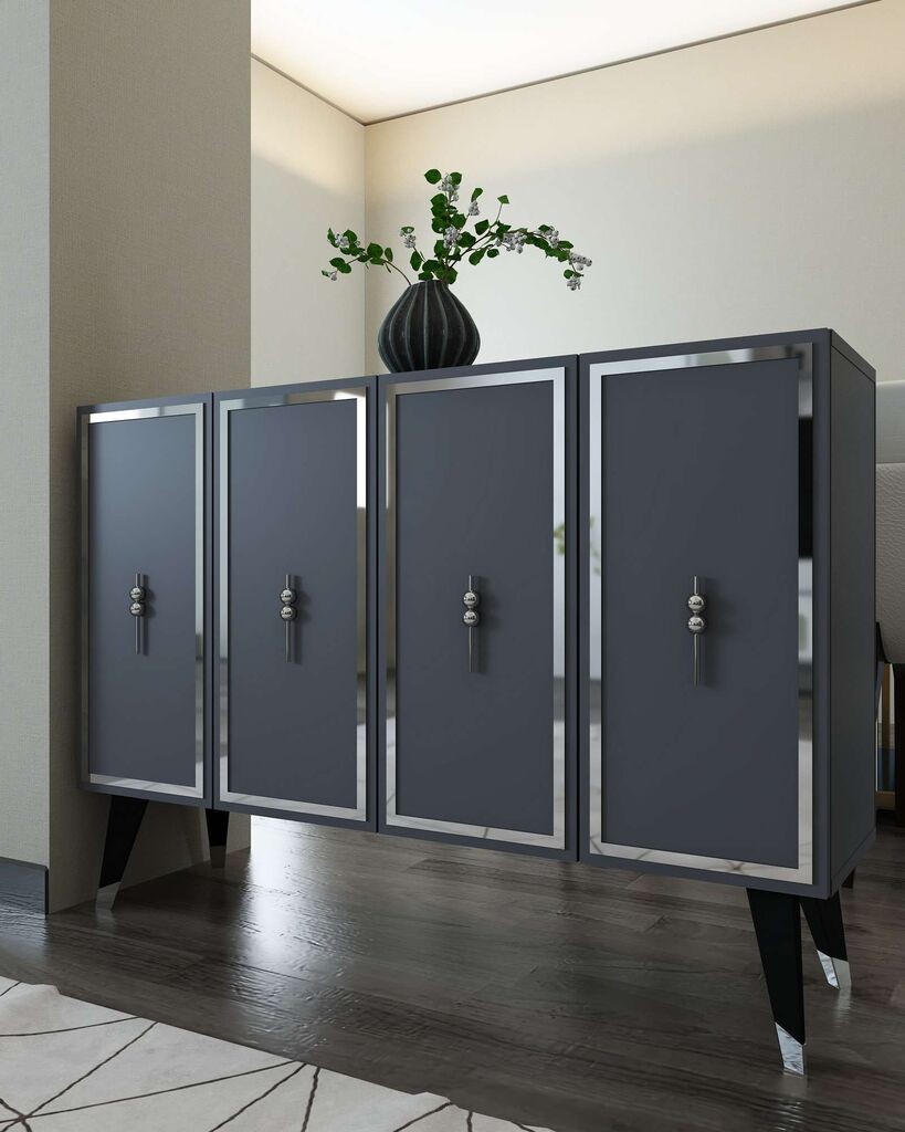 Hanah Home Console 8172KM-32, 120x80x29,6 см, Антрацит