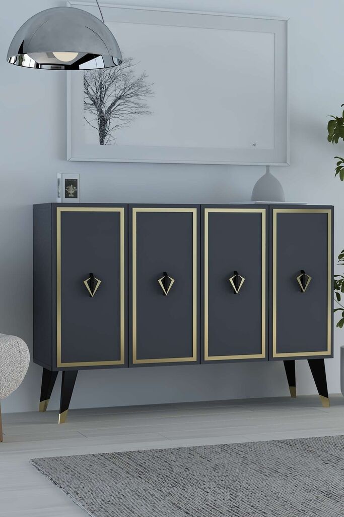 Hanah Home Console 8175KM-32, 120x80x29,6 см, Антрацит