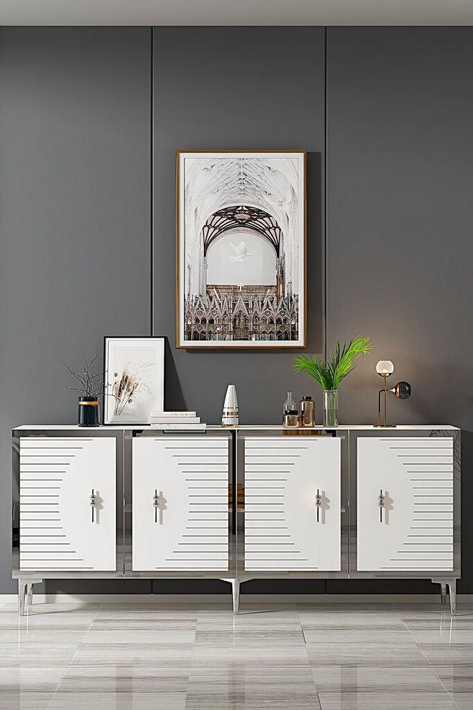 Hanah Home Console Tuna 180, 180x75x32 см, бела