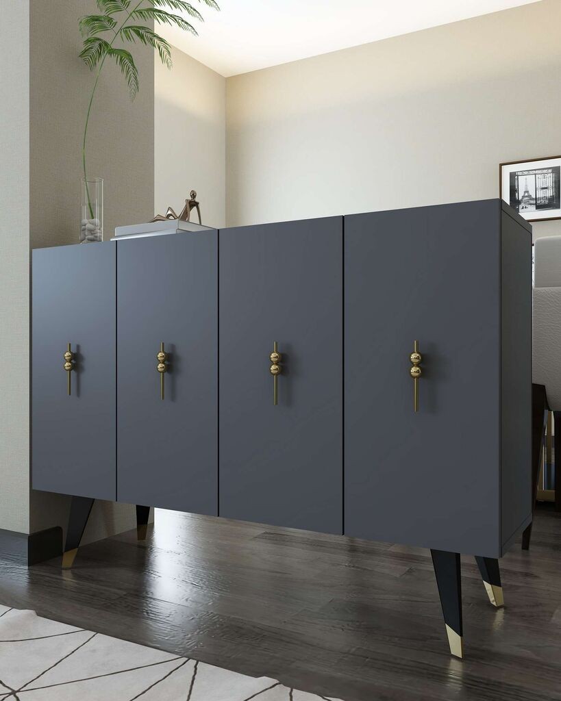 Hanah Home Console 8167KM-32, 120x80x29,6 см, Антрацит