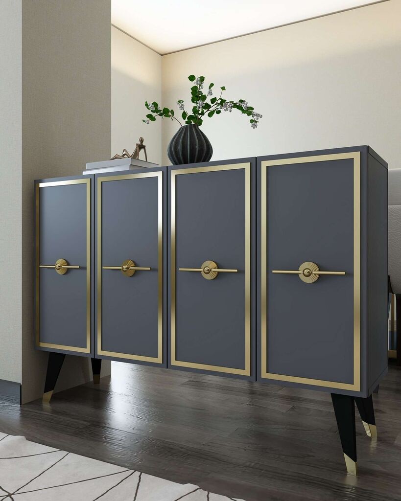 Hanah Home Console 8174KM-32, 120x80x29,6 см, Антрацит